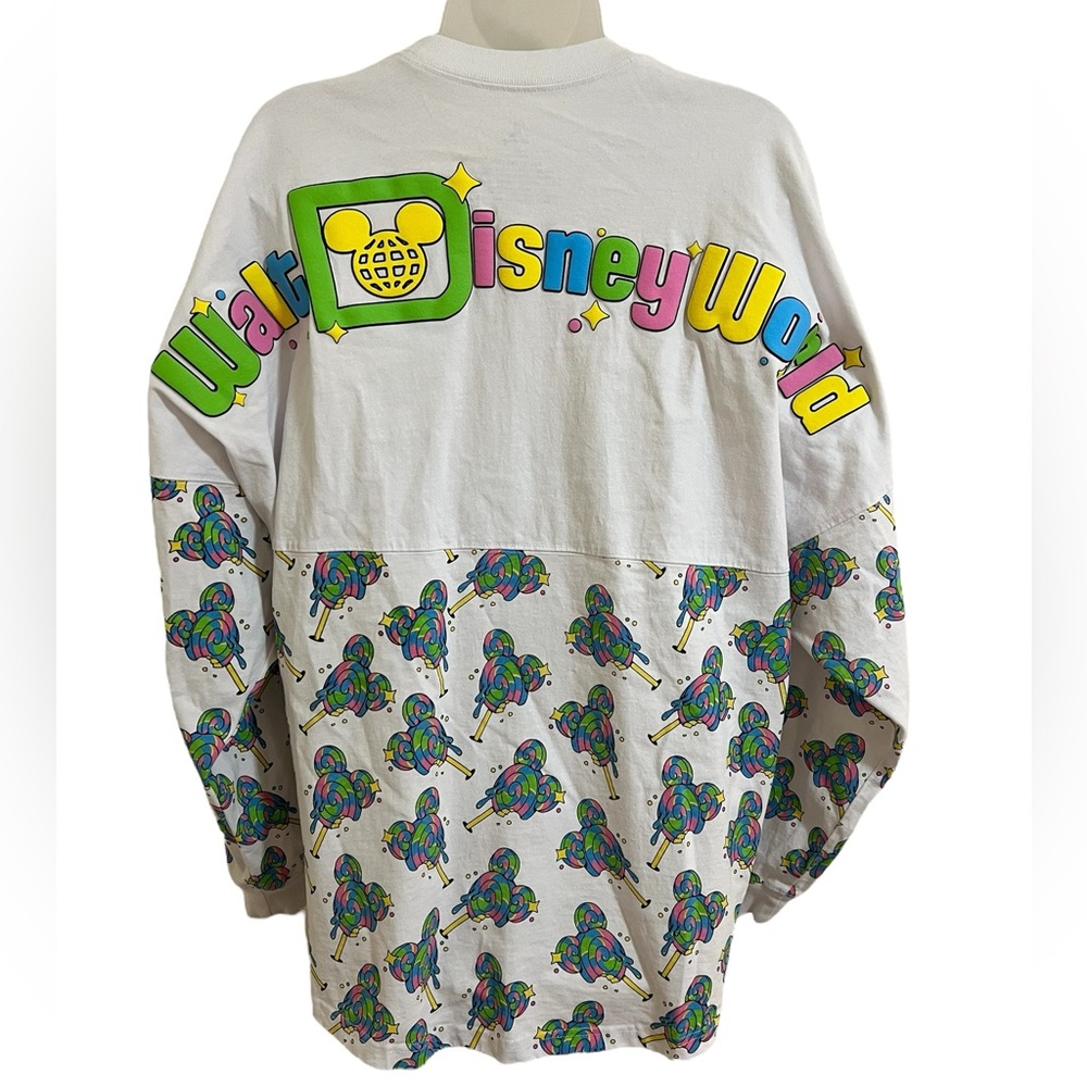 DISNEY World Mickey Mouse Lollipop Snacks Eats Spirit Jersey Size Large